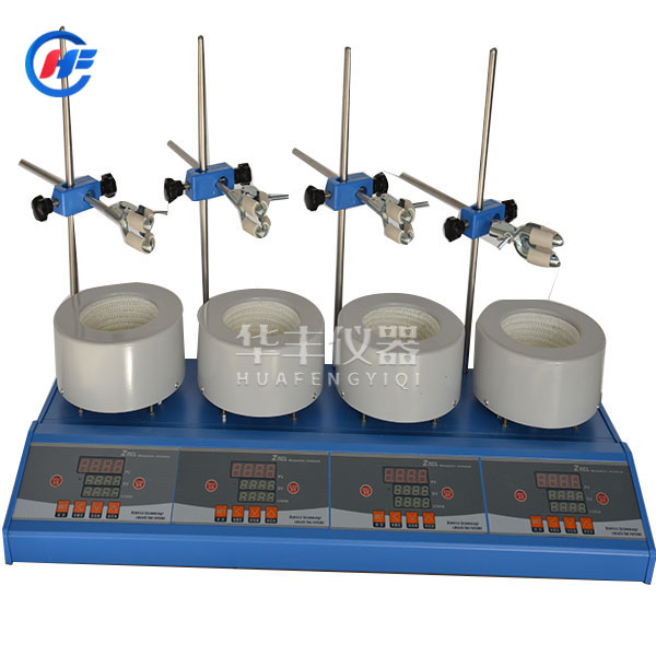 ZNCL型數(shù)顯四聯(lián)磁力(電熱套)攪拌器